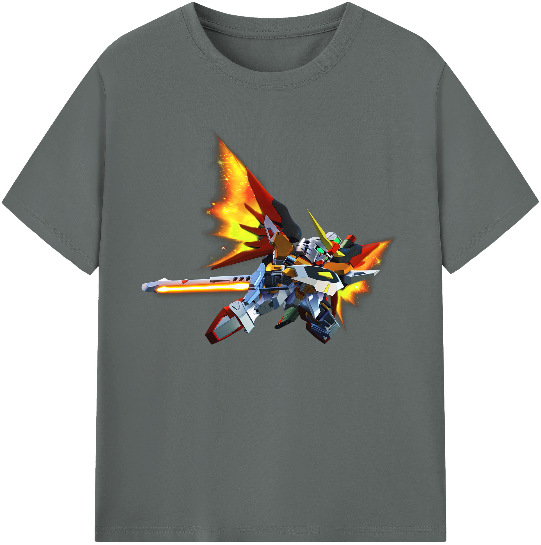 （画像用） 機動戦士ガンダム Mobile Suit Gundam 綿100％ メンズ半袖Tシャツ｜肌触りやわらか＆通気性